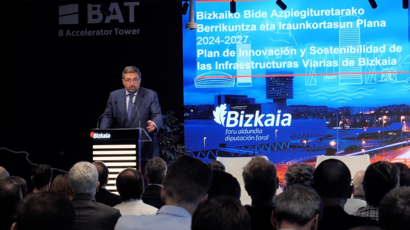 Bizkaia prevé impulsar 300 proyectos de innovación en la red viaria foral con una inversión de 55 millones de euros hasta 2027