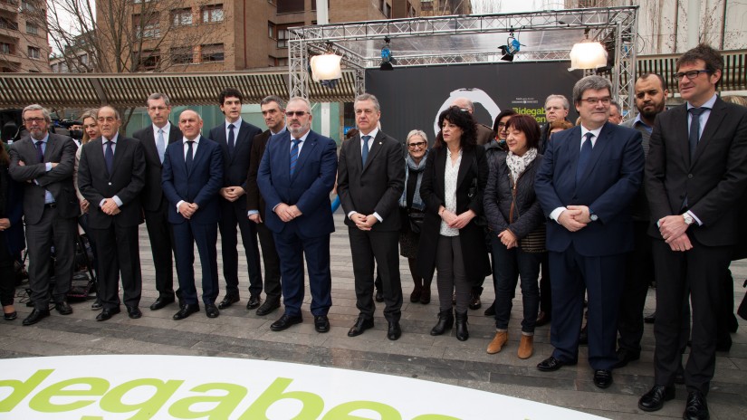 Atutxa, Egibar y Suso han encabezado la delegación de EAJ-PNV en el acto celebrado en Bilbao en el Día Europeo de las Víctimas del Terrorismo